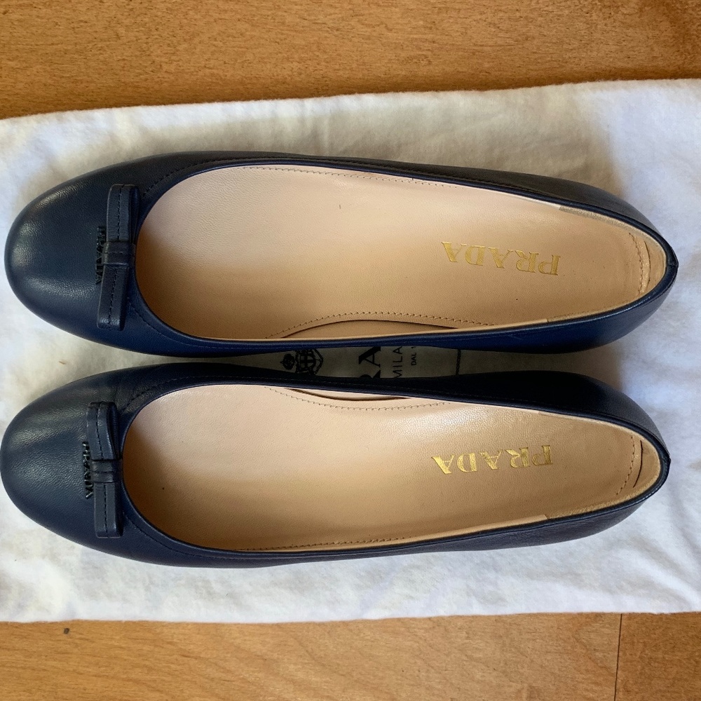 Prada Nappa Leather Ballet Shoes